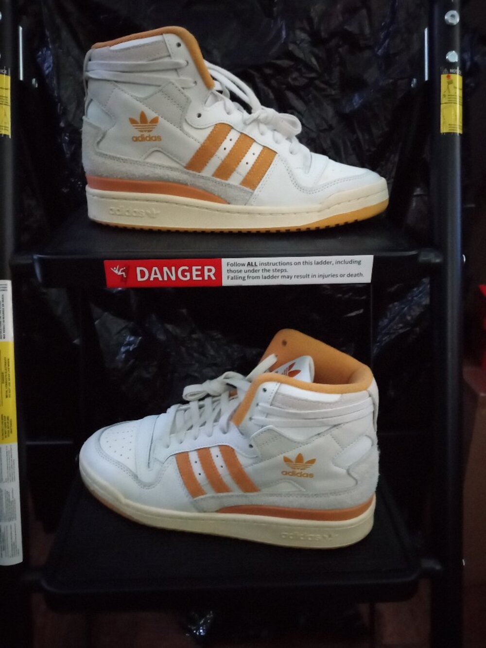 Adidas Forum 84 High Off White Preloved Yellow Mens 6.5 w/Box